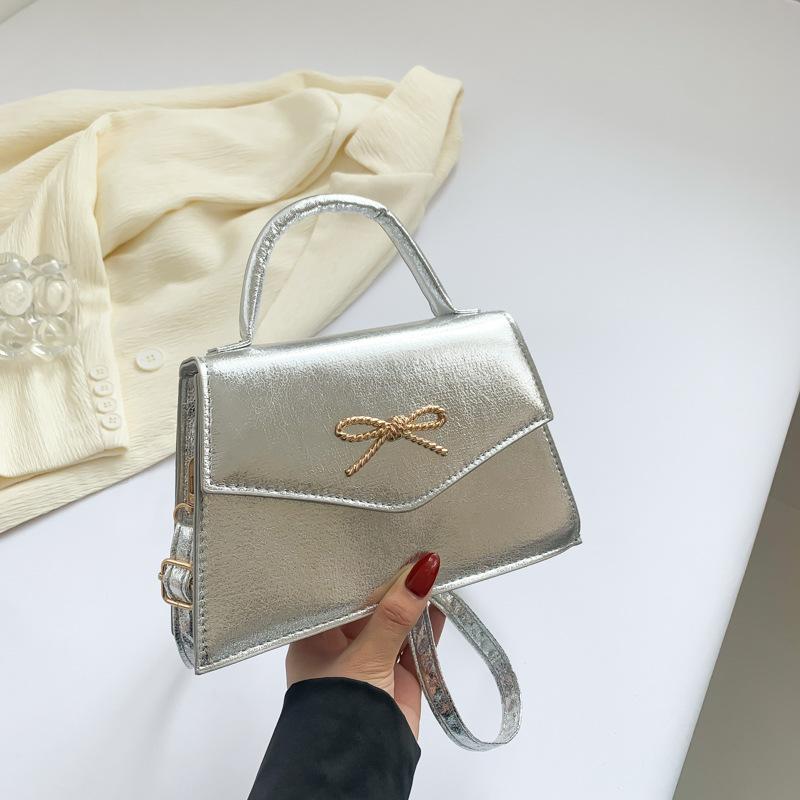 Модная женская сумка с бантами на лето, новая повседневная и модная, нежная, ручная сумка через плечо, маленькая квадратная сумка