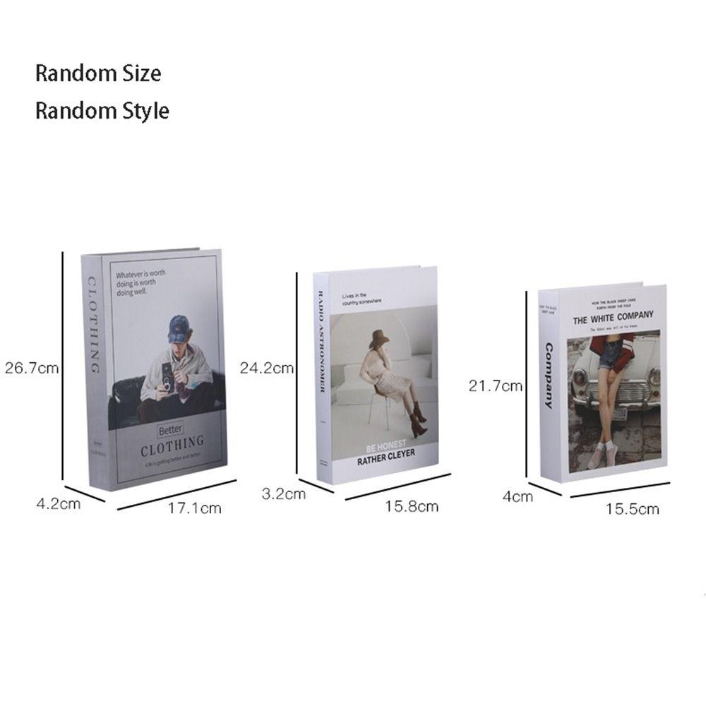Creative Foldable Fake Book Modern Thicken Simulation English Book English Nordic Desktop Book Ornaments Photo Props