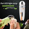 Машинка для стрижки когтей для домашних животных с пилкой LED машинка для стрижки когтей кошки Маникюрные инструменты для лап кошки и собаки Инструмент для ухода Электрический триммер Товары для ухода за питомцами