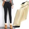 Plus-size Women Thermals Thick Warm Fleece Lined Winter Stretchy Pencil Leggings Pants Fleece Tights