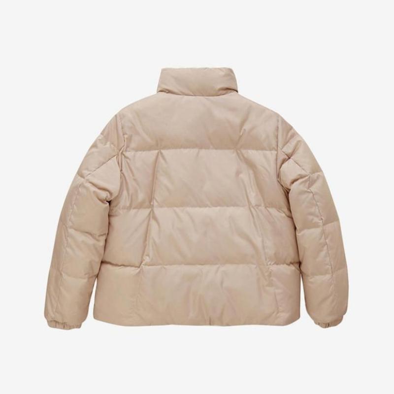 New Balance Женская S двусторонняя флисовая подкладка с двумя сторонами бежевого цвета