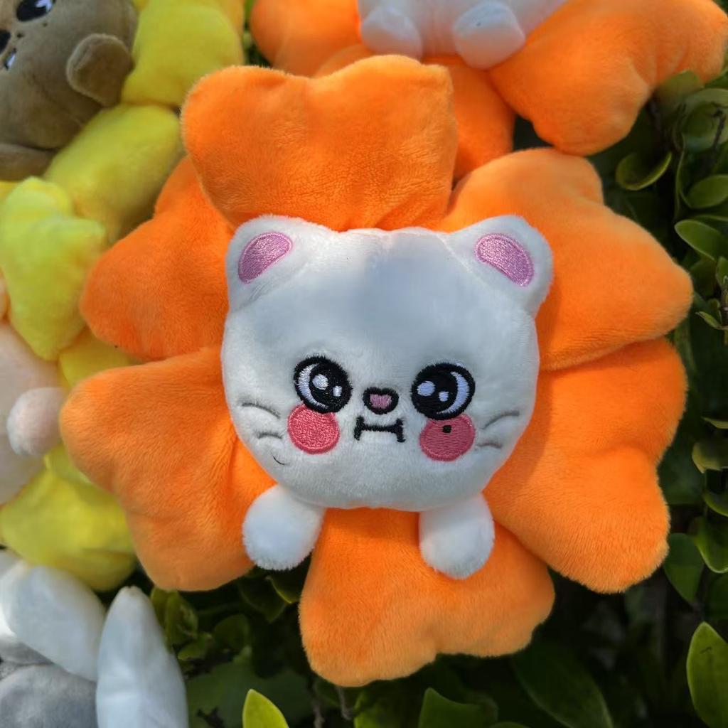 New Flower Pencil Case Plush Doll 1/8pcs SKZooed Stray Plush Flower Pen Case For Kid Stationery Gift For Fans Collect Gifts