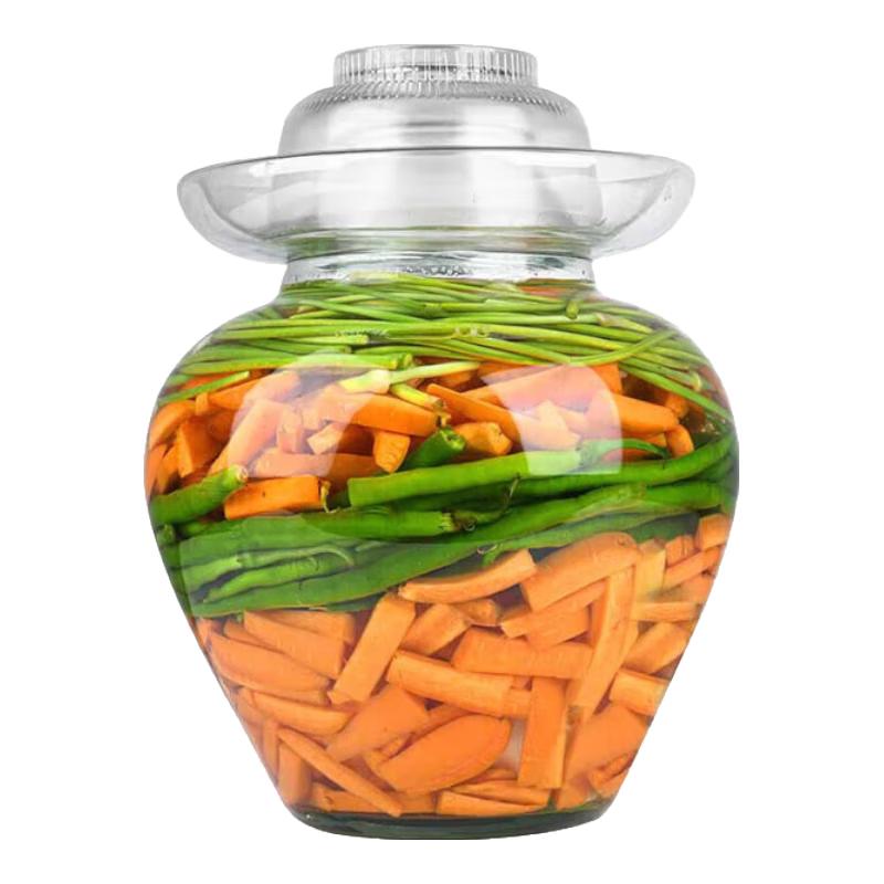 Jingqingfu Glass Pickle and Sauerkraut Jar with Sealed Lid