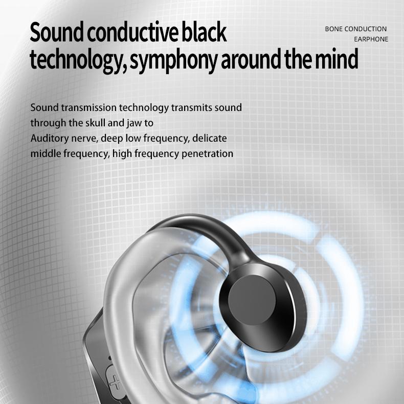 K69 Bone Conduction Headphones TWS Wireless Sports Earphone Fone Bluetooth Headset Handsfree With Mic For Running Gaming Headset