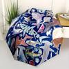 1pc Shark Ocean Automatic Folding Umbrella, 8-Rib Sturdy Canopy, Portable Travel Umbrella for Outdoor Use,084