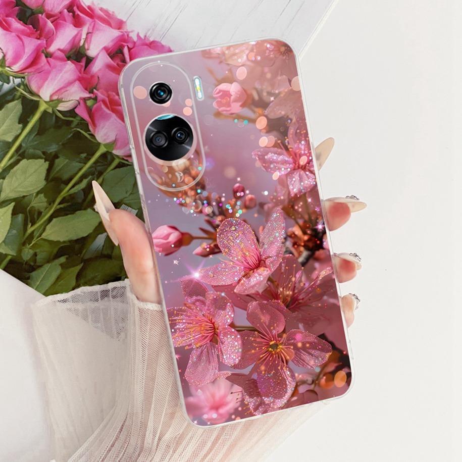Чехол для Honor 90 Lite Pro Популярный Цветок Бантик Мягкий Тонкий Силиконовый Чехол для Телефона Для Honor 90 REA-NX9 Funda на Honor90 Lite Coque