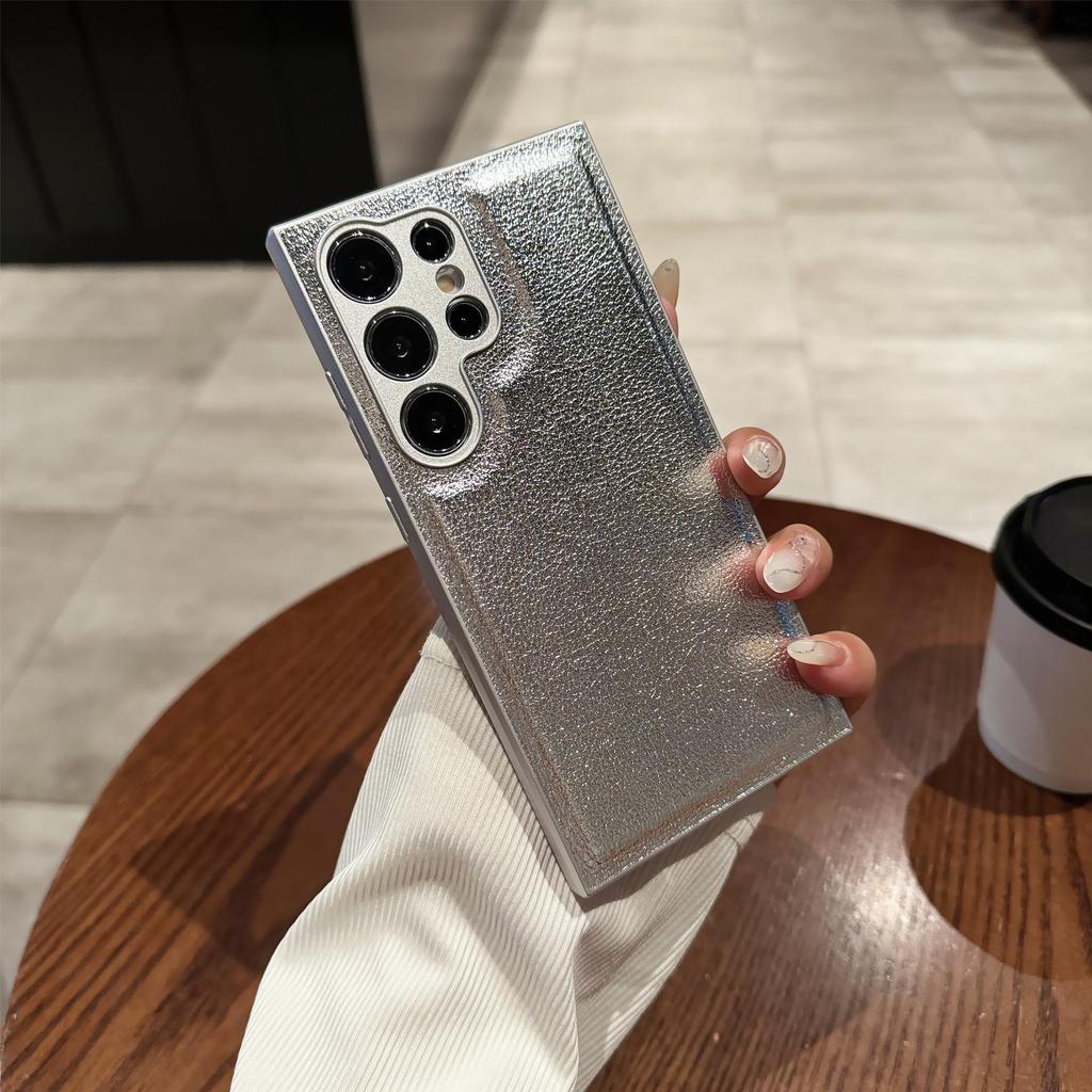 Защитная крышка с текстурой кожи для Samsung S23/S24/S25+/S26 - Полностью закрывающий летний чехол для телефона