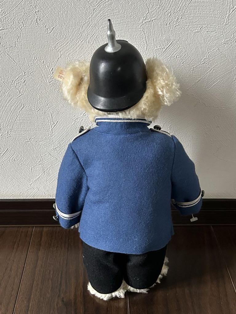 [Б/У] Плюшевый мишка Steiff, Немецкое издание ограниченного выпуска, Белая бирка, Плюшевая игрушка полицейский Берлина