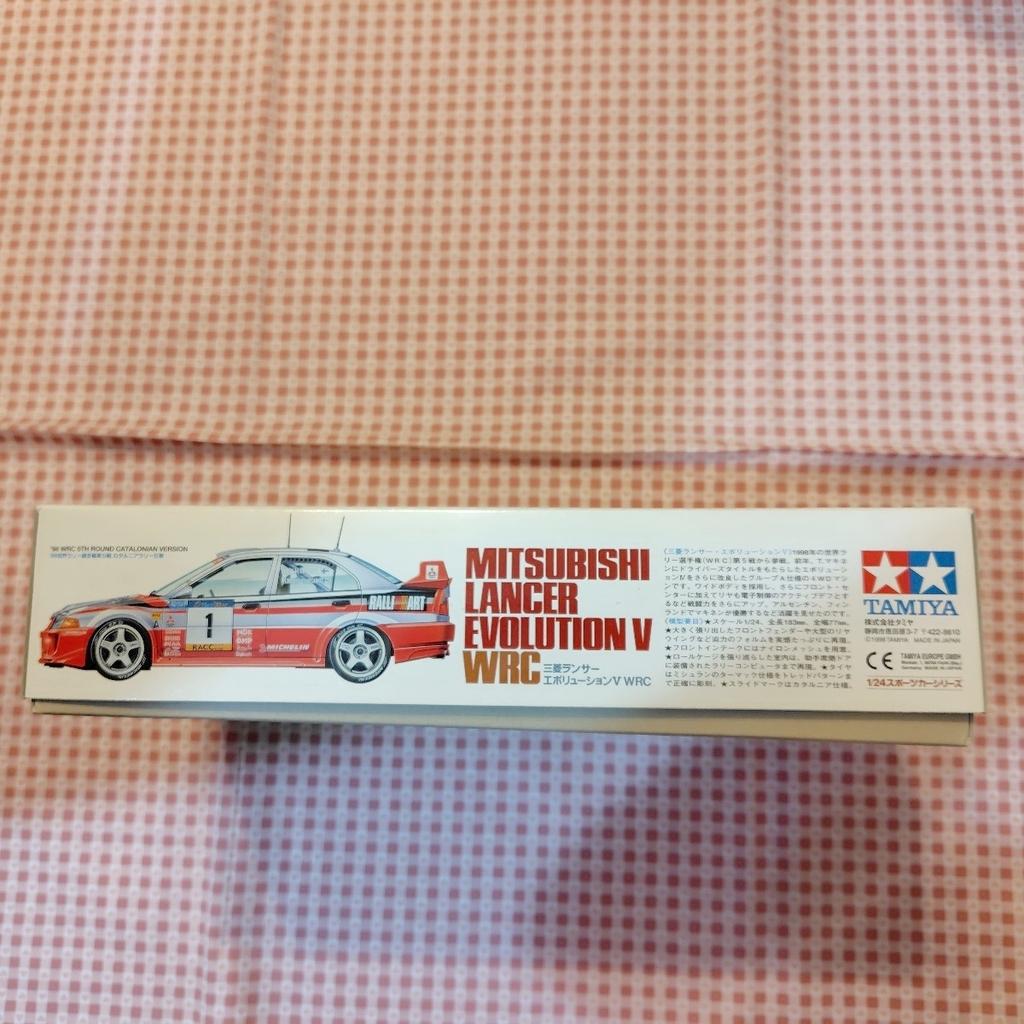 Tamiya Sports Car Series 203 Mitsubishi Lancer Evolution V WRC 1998 Championship Winning Machine 1/24 No. T. Mäkinen Drivers'