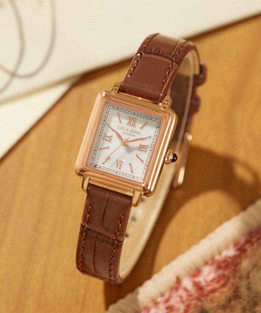 Lollalojeu New Cube Mother-Of-Pearl Women'S Leather Watch