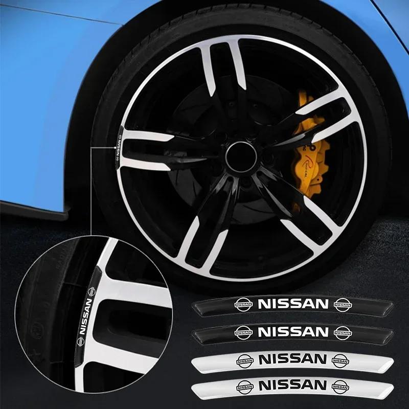 2025 Для Nissan 4 шт. Алюминиевая эмблема автомобиля Стайлинг Диски колес Декоративные наклейки Для Nissan Nismo Juke Note Versa Almera X-Trail Xt
