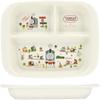 Baby Lunch Plate, Antibacterial Plastic, 470ml, Children's Dishware, Thomas the Tank Engine X Tsumupapa Design, XP7AG-A