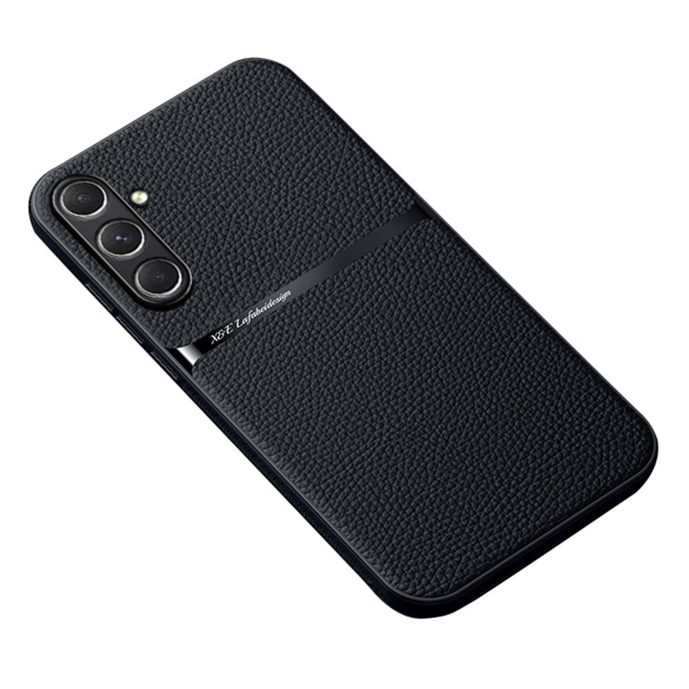 For Samsung Galaxy A36 5G Magnetic Case Litchi Texture Slim Soft TPU + PU Leather Phone Cover