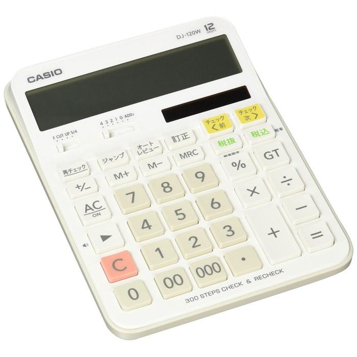 Casio Standard Calculator 12-Digit DJ-120W-N White
