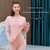 Cozy Seamless Velvet Women's Thermal Underwear Set - Autumn/Winter.
