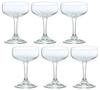 Aderia Champagne Glasses, Clear, 150ml, A-Line, Set of 6, Made In Japan, 677
