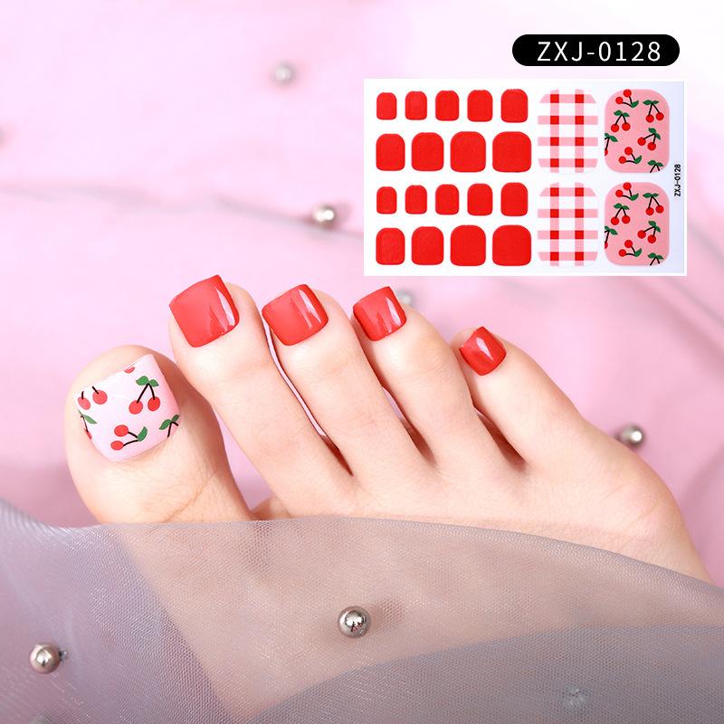 Летняя новая наклейка для ногтей, милая наклейка для ногтей на ногах, водонепроницаемая прочная наклейка для ногтей, декоративная женская