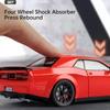 1:24 Scale Hellcat Charger Car Model Toy Music Light Pull Back Metal Diecast Doors Opened Sports Cars Toys for Children's Gifts