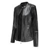 Fashion Women's Leather Jacket PU Leather Short Coat Stand Collar Jacket Women's Spring and Autumn Thin Leather Jacket