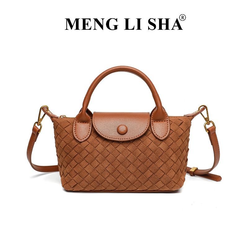 New fashionable hand-woven bag single shoulder crossbody Longxiang dumpling bag commuter versatile portable women's bag