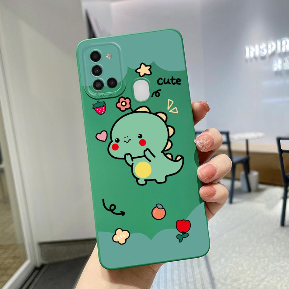 Чехол для Samsung Galaxy A21s Фиолетовый Лавандовый Цветок Защита Камеры Мягкий Чехол для Телефона Для Samsung A21s 6.5" SM-A217F A 21 s Чехол