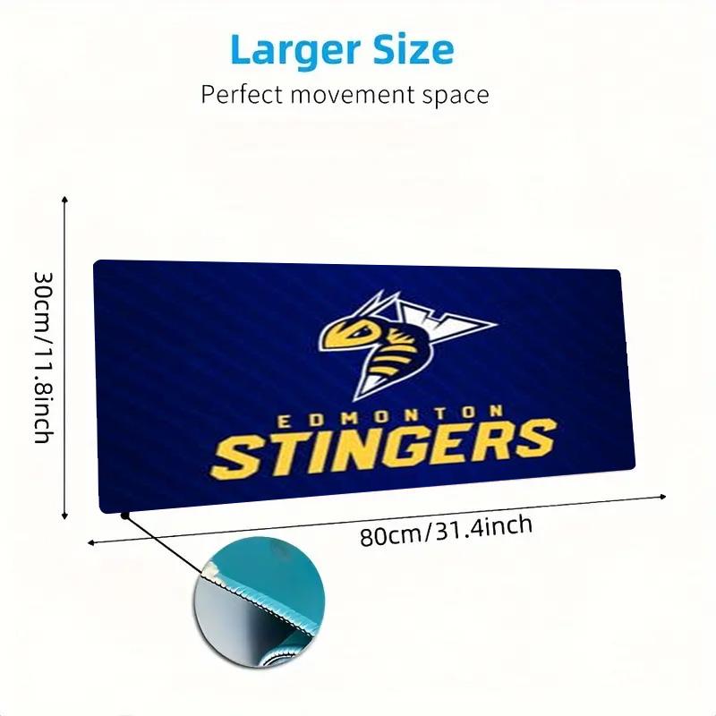 Edmonton Stingers Color Mouse Pad Large Gaming Table Cushion Non-slip Laptop Tablet Big Mousepad XXL Mat Mini PC Playmat With Lock edge
