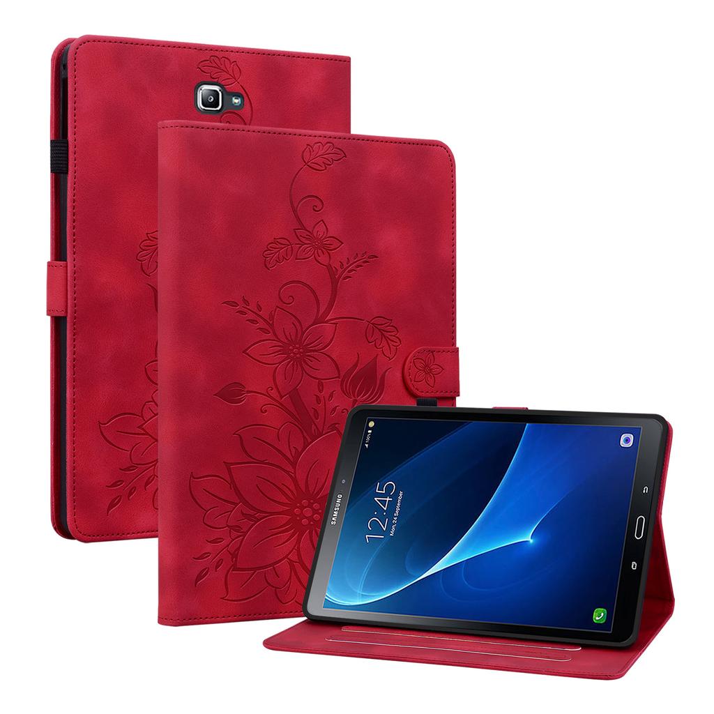 Для Samsung Galaxy Tab A 10,1 (2016) (Т580,Т585,П580,П585).Чехол для планшета из искусственной кожи с изысканным цветочным тиснением