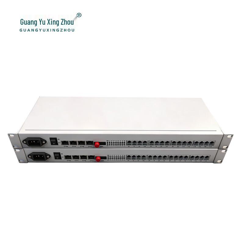 16-Channel Voice & 4-Port Ethernet Fiber Optic Multiplexer