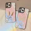 Mirror Phone Case for iPhone 15 11 13 14 for 15 16 Pro Max 12 13 16 Pro Cloud Flower and Animal Cute Style Phone Case