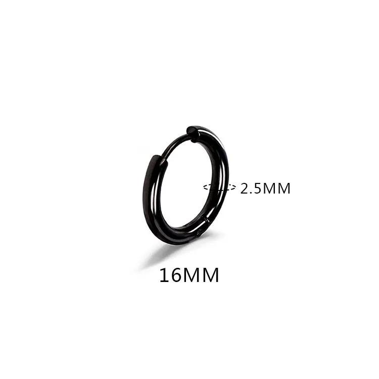 LATS 2024 Новые простые маленькие серьги-кольца из нержавеющей стали для женщин и мужчин 8 мм - 20 мм Круглые для пирсинга хряща уха Модные украшения