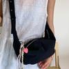 2025 summer new Korean version of casual street personality shoulder bag college students simple fashion dumplings messenger bag bag