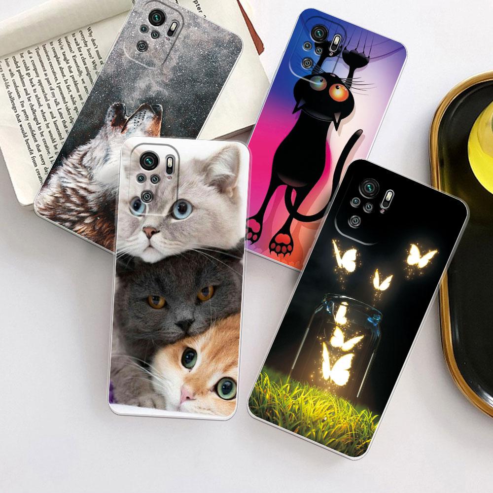 Чехол для Xiaomi Redmi Note 10 Redmi Note 10s, прозрачный мягкий силиконовый чехол для телефона Redmi Note 10 Pro, задняя крышка Note10 5G Fundas
