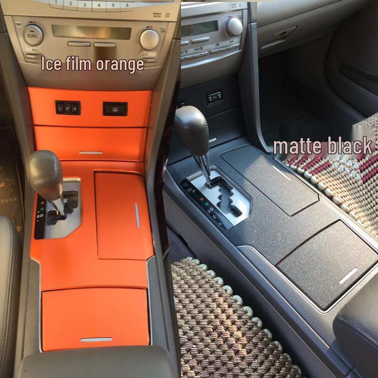 6th-Gen Camry Gear Panel Carbon Fiber Interior Stickers