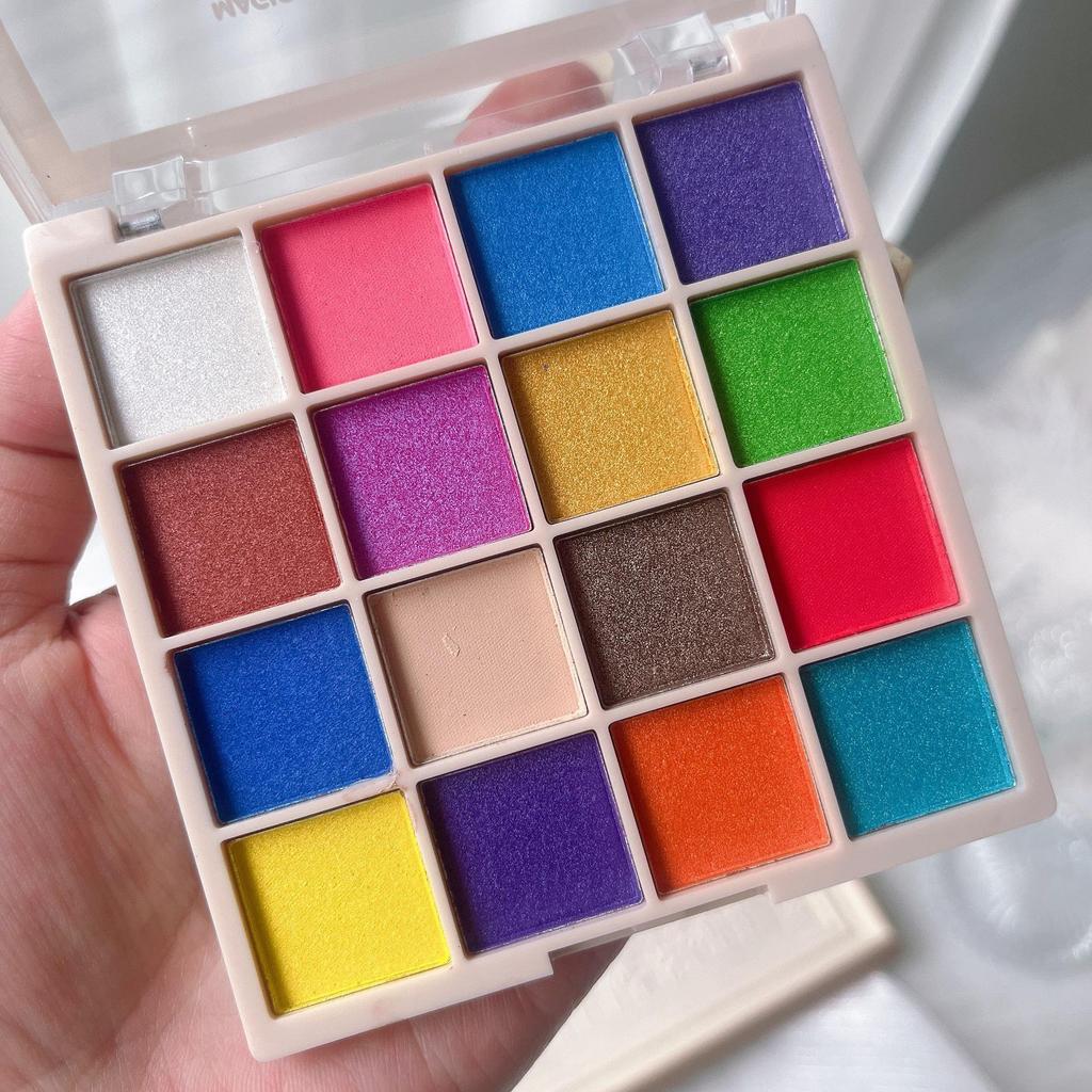 Палетка теней для век Rihao Ten-Color Shimmer для фестивального и сценического макияжа