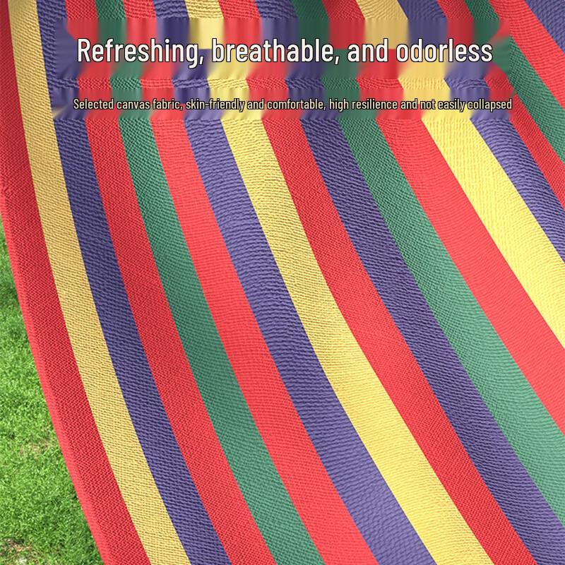 ZhaoGangBaBa Outdoor Striped Hammock