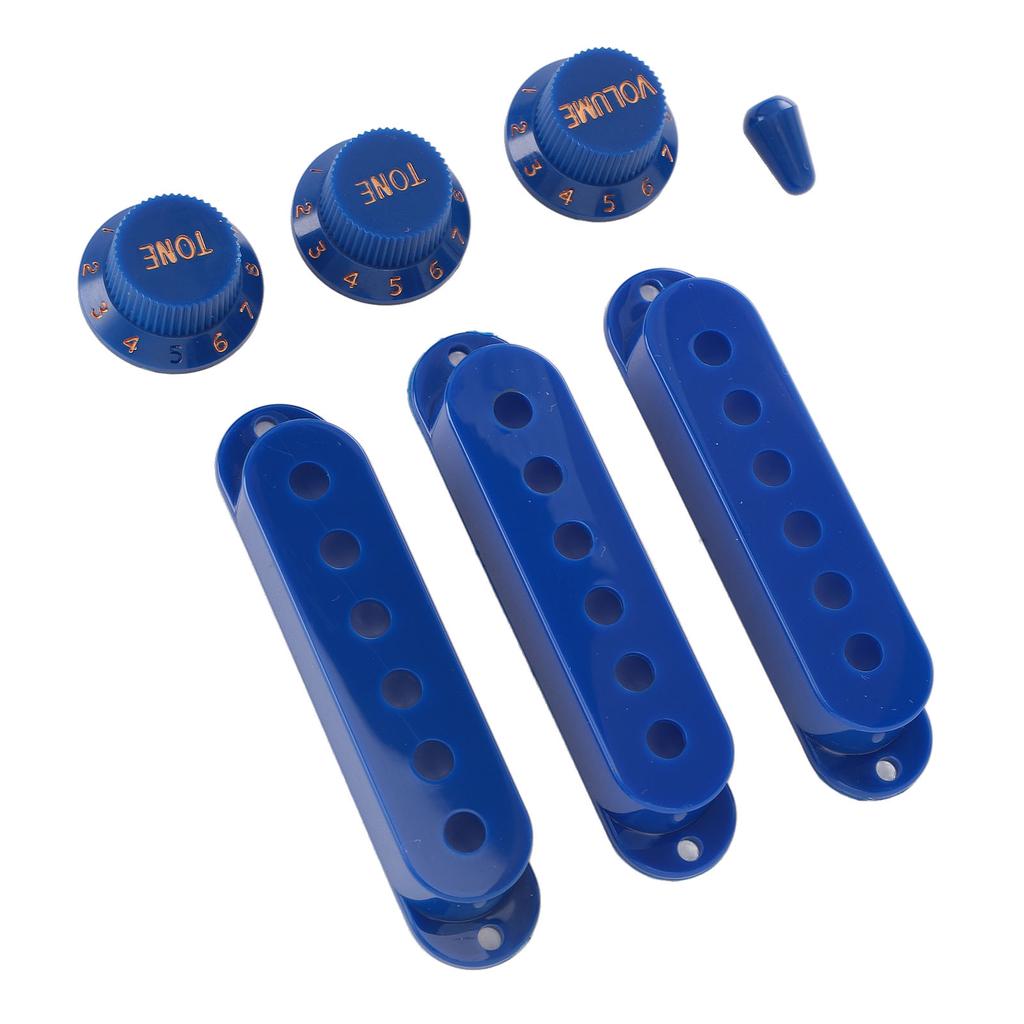 3 шт. Крышка звукоснимателя с одной катушкой из АБС-пластика, крышка звукоснимателя SSS с ручками тона и громкости и наконечником переключателя для электрогитары