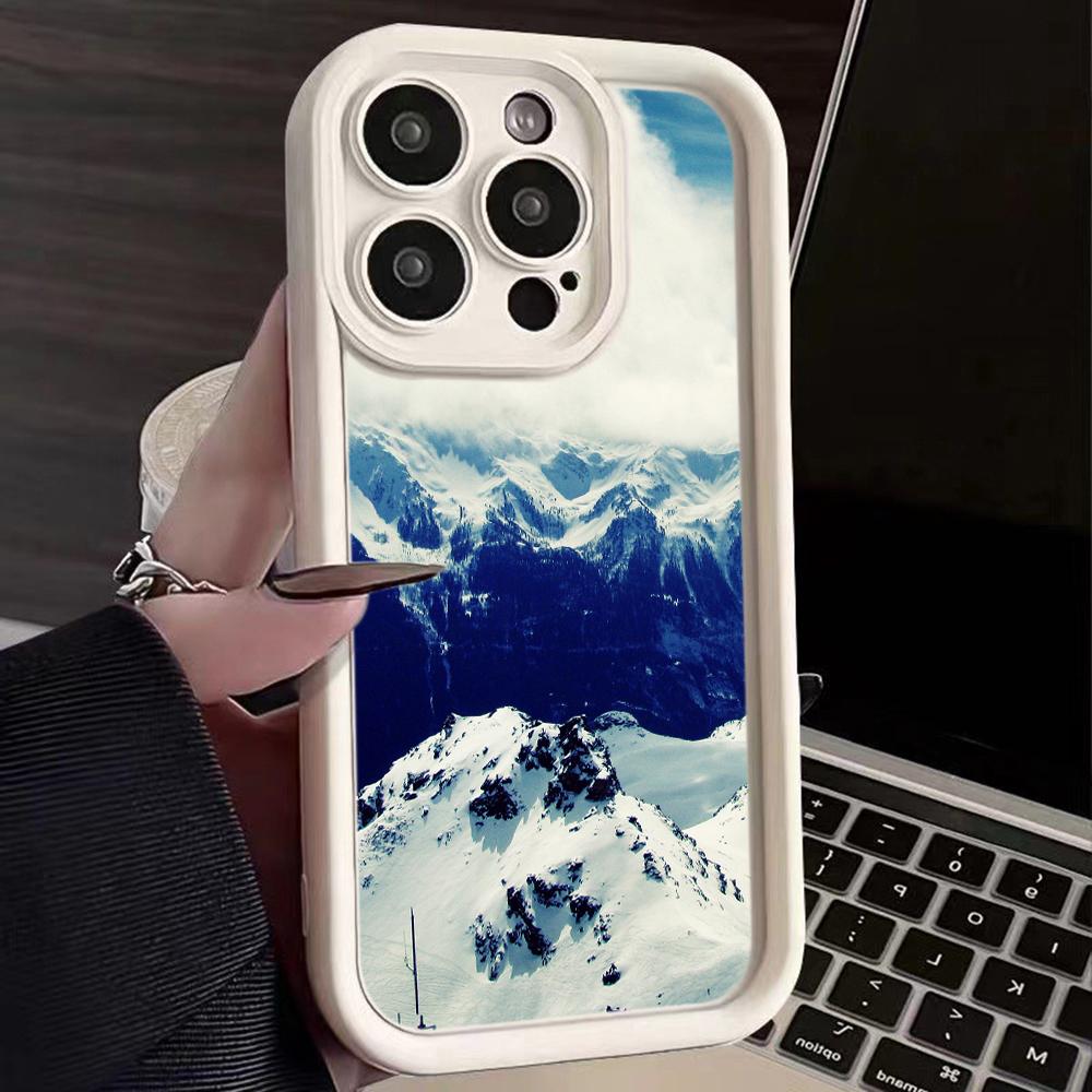 LZ25 Mountain Peak Forest Snow силиконовый чехол для телефона Infinix Smart 9 Hot 40i Tecno Camon20 Moto G22 G30 OnePlus Google Pixel 9 противоударный чехол на заднюю панель