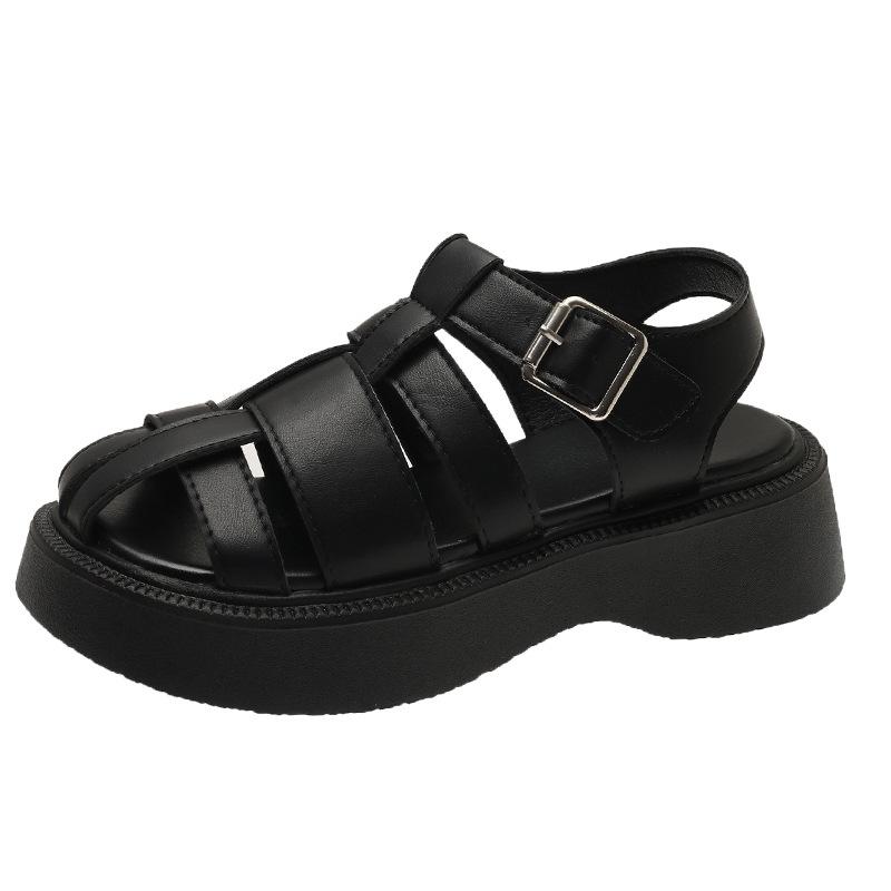 Женские летние новые плетеные повседневные сандалии