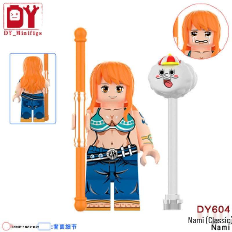 Пиратская Аниме Серия DY601-DY661 Образовательный Конструктор Минифигурки Игрушка для Мальчиков