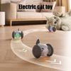 Smart Electric Interactive Cat Toy Automatic Moving Toy with LED Light Rechargeable Random Movement Whale Toy for Indoor Cats Bored Relief