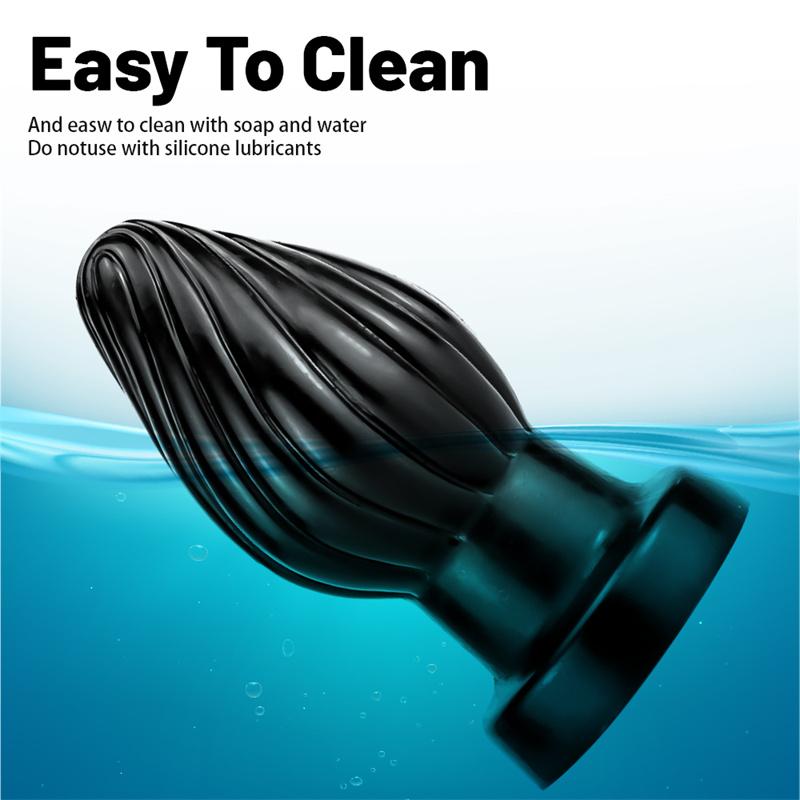 Анальная пробка с черной резьбой, палка для мастурбации, Анальная пробка на заднем дворе, секс-игрушки на заднем дворе, Анальная пробка