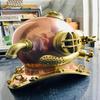 45.72 Cm Diving Helmet Deep Sea  Mark V Diving Helmet Copper Brass Nautical Collection Table Top, Home Decorative