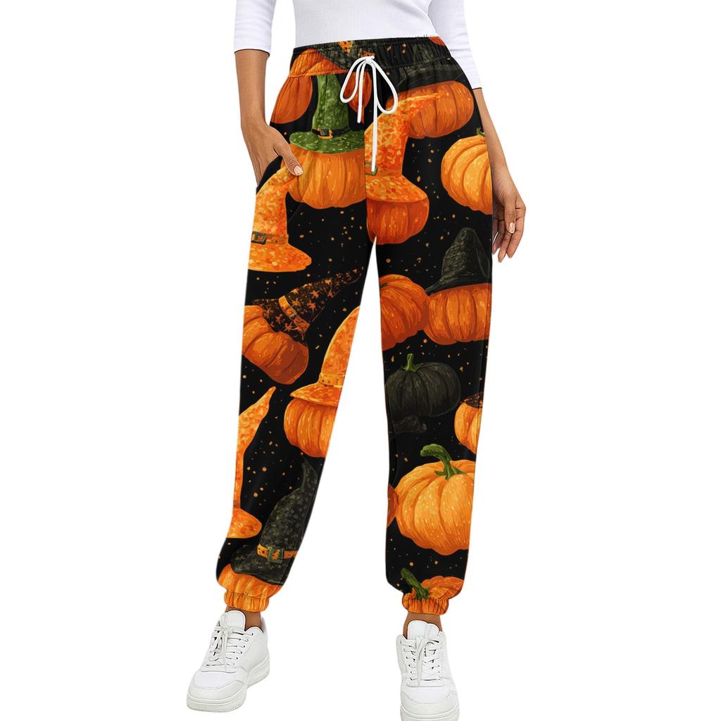 Kids Sport Halloween Day Printed Gradient Drawstring Pocket Casual Sweatpants Pants