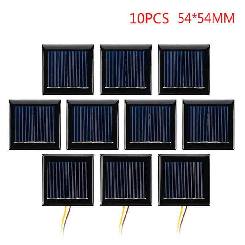 2 В 130 мА 0,26 Вт Солнечная панель Эпоксидный лист Поликристаллическая солнечная панель Ячейка DIY Светодиодный садовый светильник Портативное солнечное зарядное устройство для мобильного телефона