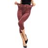 Women's Cropped Leggings High Waist Jogging Pants Casual Yoga Trousers Slim Pants Athletic Fitness Pants Stretch Leggings