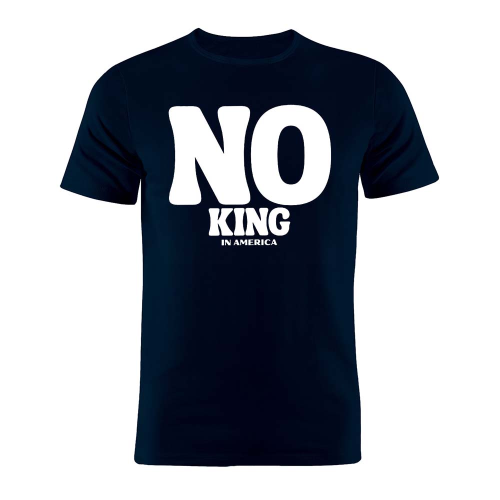 Pure Cotton Unisex T Shirt No Kings In America Artwork Tee