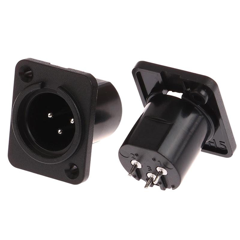 1 шт. Xlr 3-контактный штекерный разъем для панели аудио микрофона