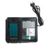 DC18RF Li-ion Супербыстрое зарядное устройство для литиевых аккумуляторов Makita 14.4V-18V BL1860B,BL1830,,BL1415,BL1440 со светодиодным экраном, USB-портом