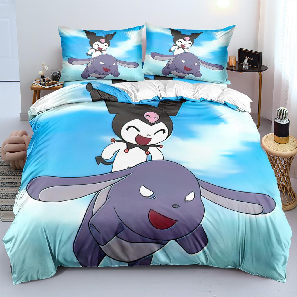 Детское постельное белье, комплект из трех предметов, 90-120 г, абразивная ткань, 3D цифровая печать