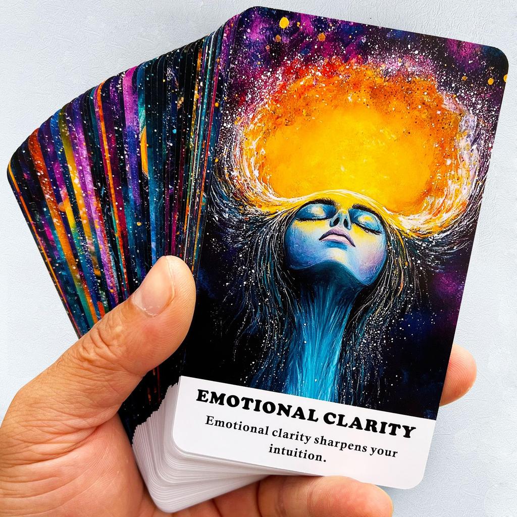 Intuitive Oracle Oracle Cards for Oracle Card Deck to Awaken Inner Enhance Psychic Spiritual Cards, Beginners, 56-Card Wisdom, Abilities, Guidance.